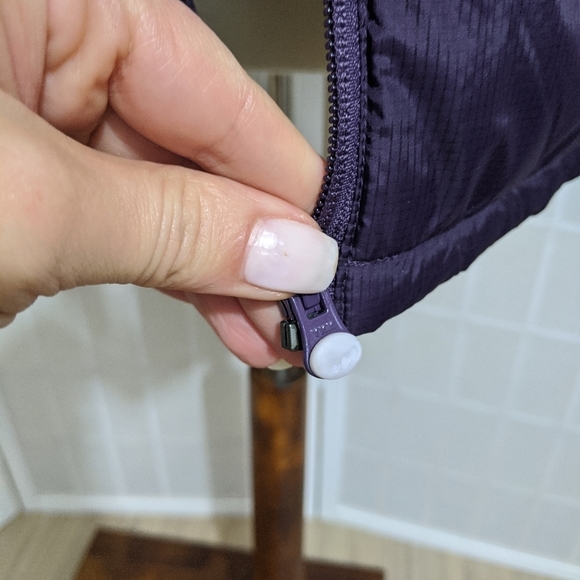 VINTAGE Down jacket puffer quilted coat Sz S - Picture 7 of 10